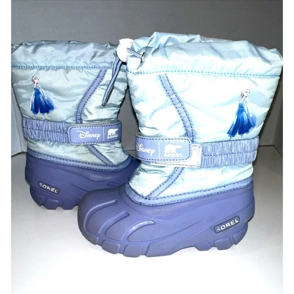 Sorel Disney‎ Flurry Frozen Elsa Snow Boots  Toddler Girls 11 Purple Waterproof